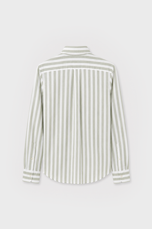 CAMISA RAYAS VERDE SLUB