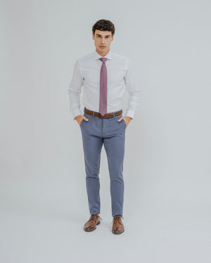 CAMISA VESTIR BLANCA BROCADO