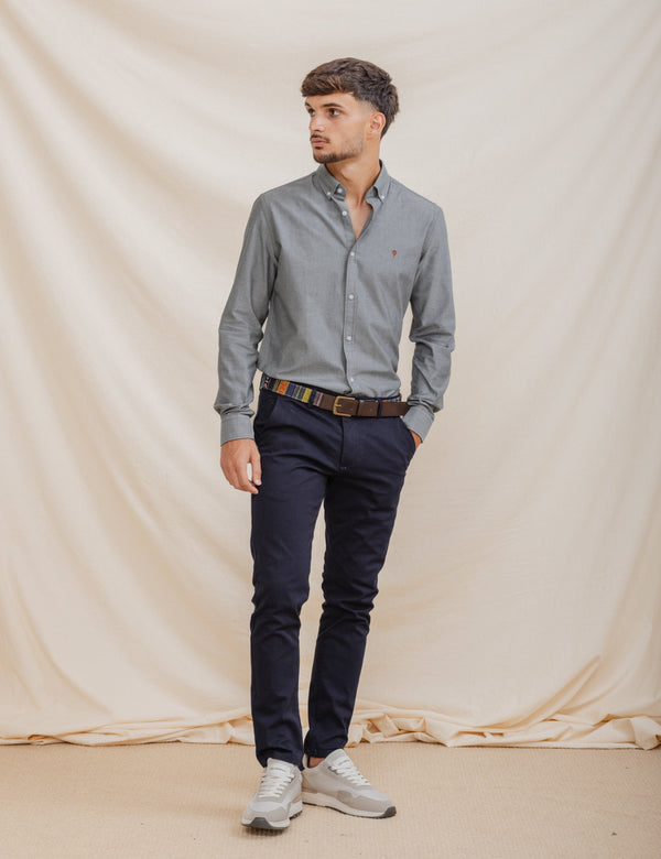 CAMISA OXFORD VERDE