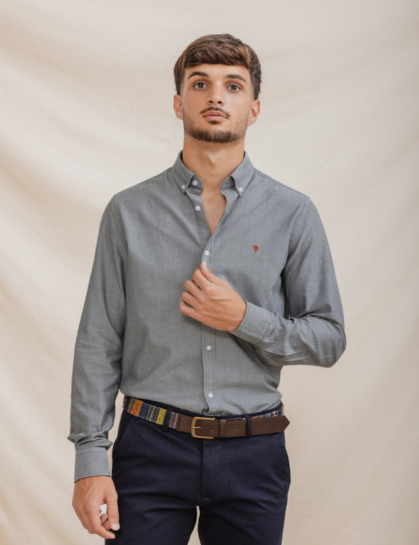 CAMISA OXFORD VERDE