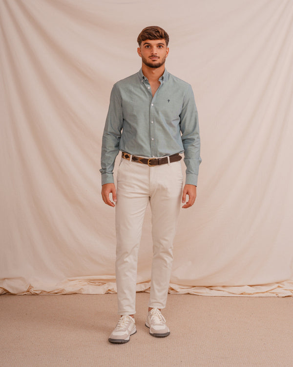 CAMISA OXFORD VERDE