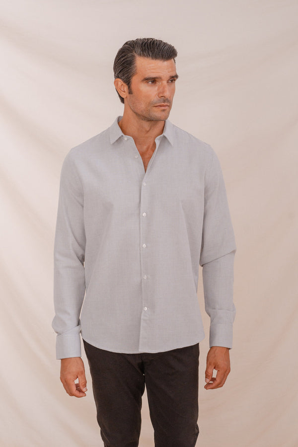 CAMISA VESTIR VERDE CON ESTRUCTURA