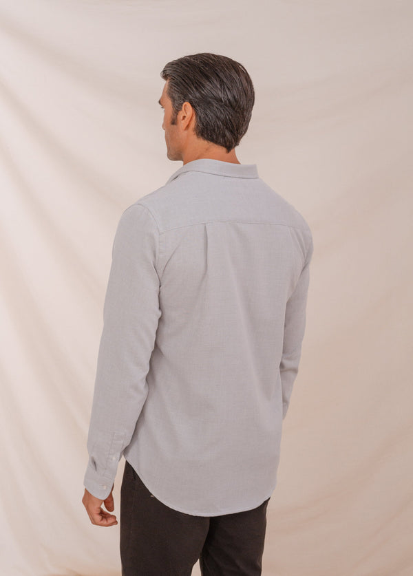 CAMISA VESTIR VERDE CON ESTRUCTURA
