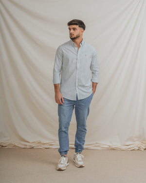 CAMISA OXFORD RAYA VERDE