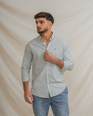 CAMISA OXFORD RAYA VERDE