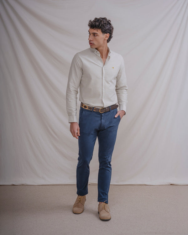 CAMISA OXFORD RAYA VERDE