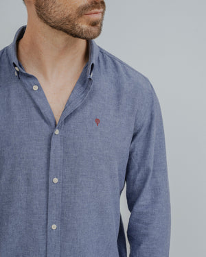 CAMISA LINO AZUL