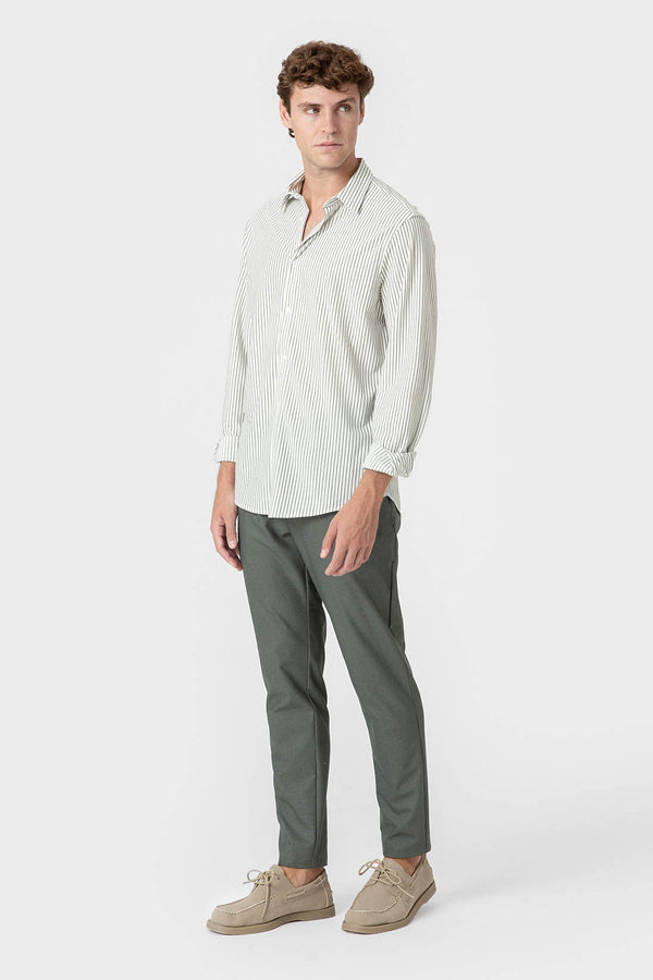 CAMISA OXFORD PUNTO RAYAS