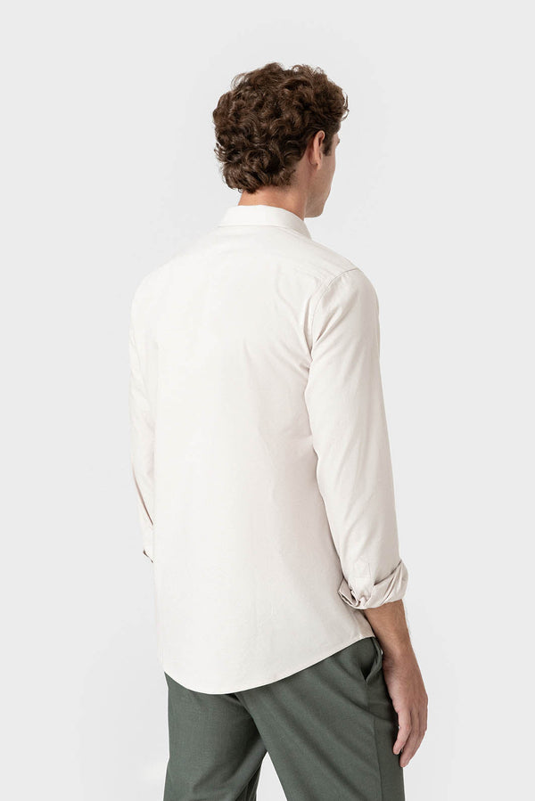 CAMISA OXFORD BEIGE
