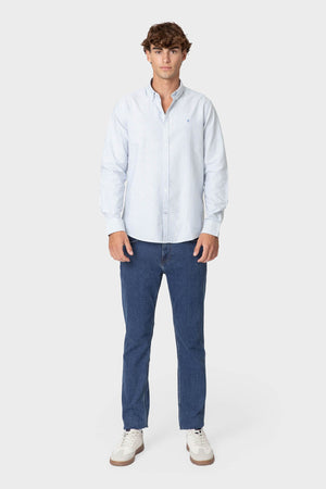 CAMISA OXFORD RAYAS BRUSHED