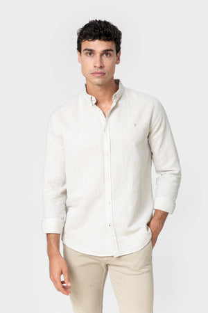 CAMISA LINO BEIGE