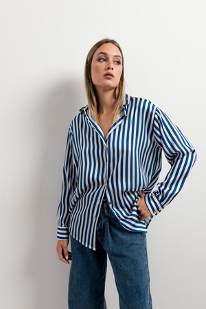 CHEMISE EN SATIN IMPRIMÉE