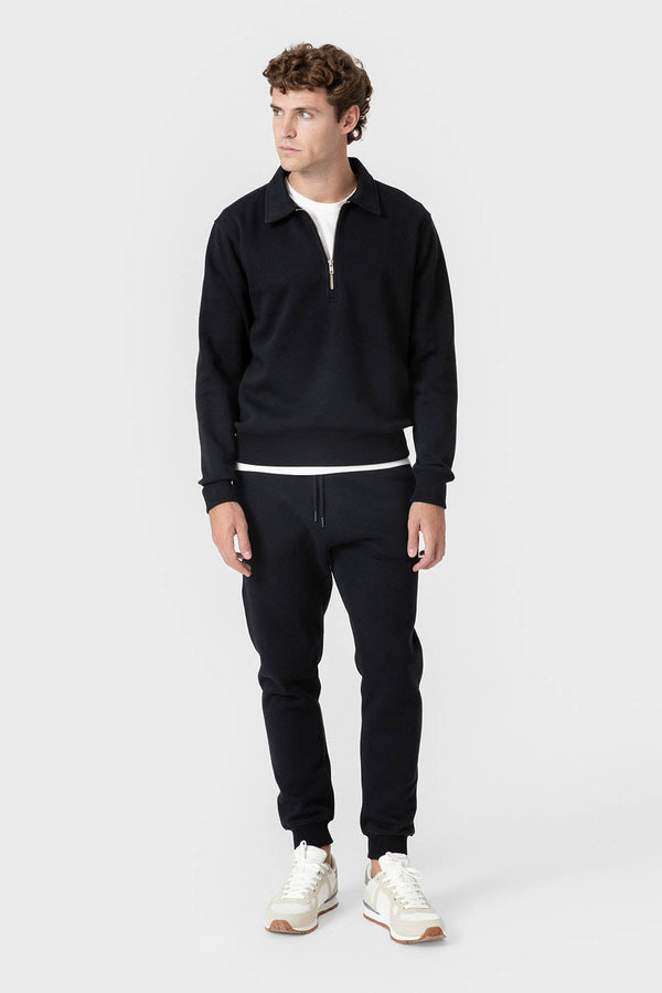 SUDADERA BÁSICA CREMALLERA MARINO