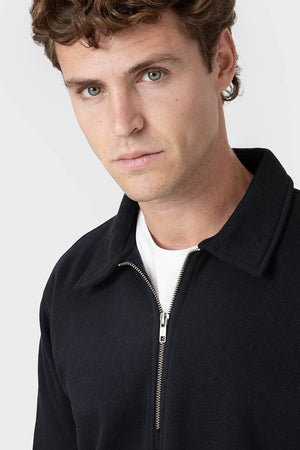 SUDADERA BÁSICA CREMALLERA MARINO