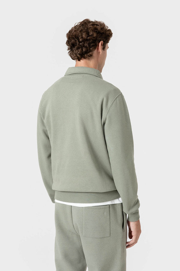 SUDADERA BÁSICA CREMALLERA VERDE