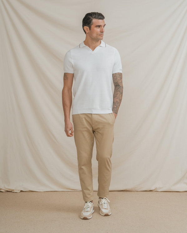 POLO ESTRUCTURA BLANCO