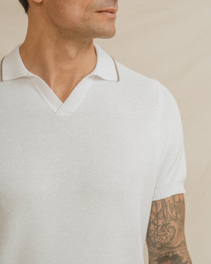 POLO ESTRUCTURA BLANCO