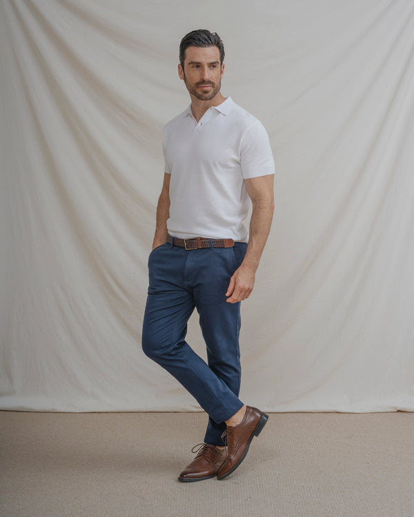 POLO PIQUÉ BLANCO