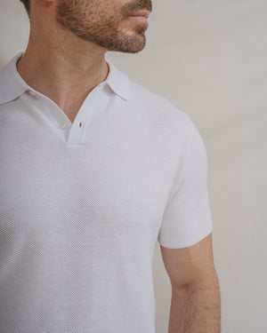 POLO PIQUÉ BLANCO