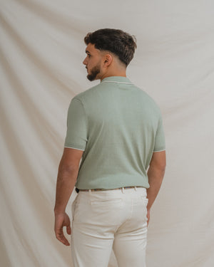 POLO TRICOT NUDOS VERDE