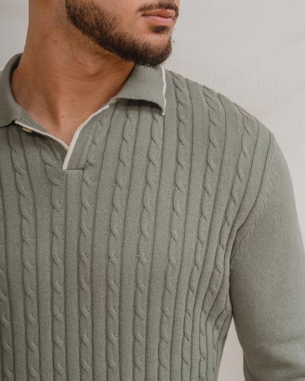 POLO TRICOT VERDE