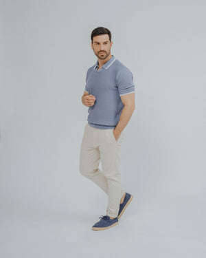 POLO TRICOT RAYA CUADRILLÉ