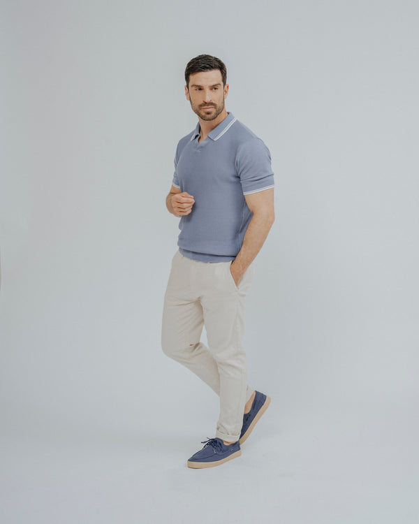 POLO TRICOT RAYA CUADRILLÉ