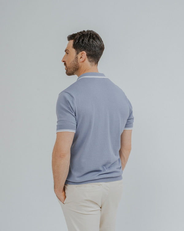 POLO TRICOT RAYA CUADRILLÉ