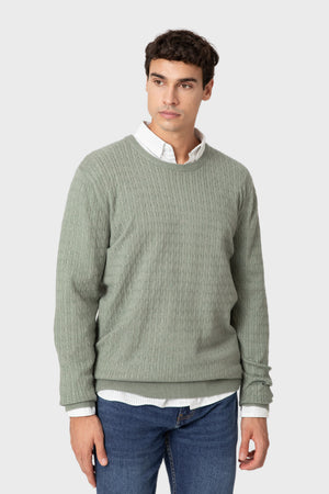 JERSEY NUDOS CUELLO CAJA VERDE