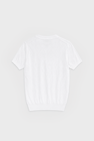 JERSEY TRICOT ROMBOS BLANCO