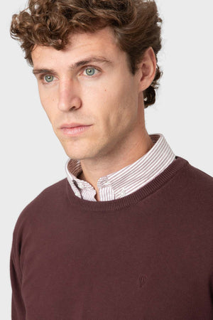 JERSEY CUELLO CAJA BURDEOS