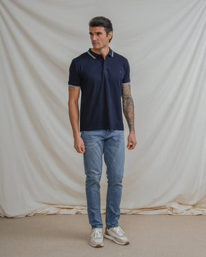 POLO ESTRUCTURA AZUL