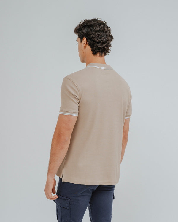 POLO ESTRUCTURA BEIGE