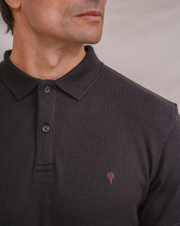 POLO ESTRUCTURA NEGRO