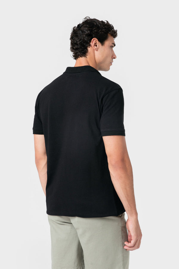 POLO BÁSICO REGULAR FIT NEGRO