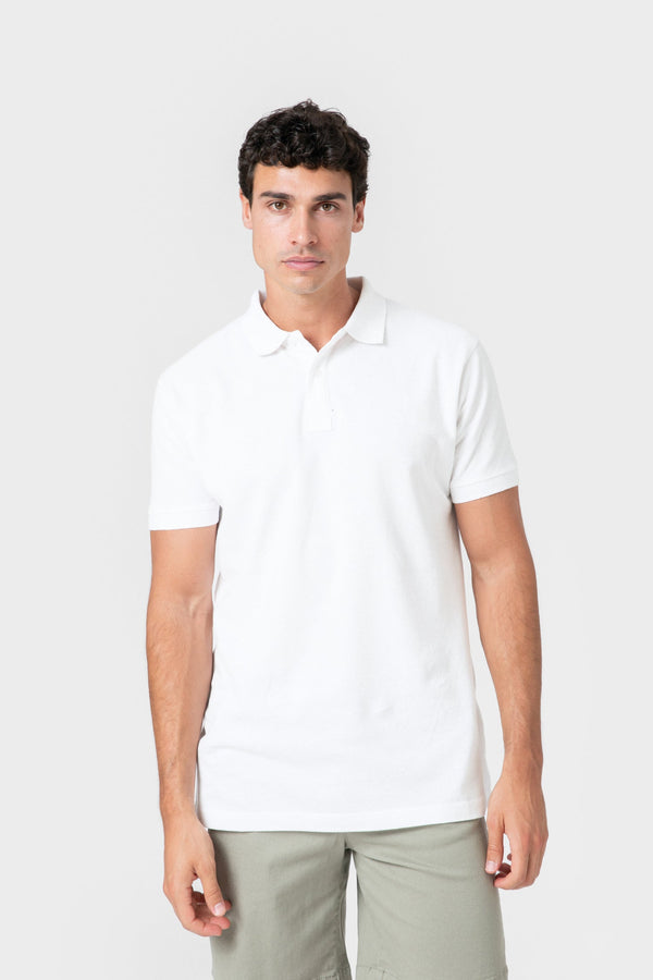 POLO BÁSICO REGULAR FIT BLANCO