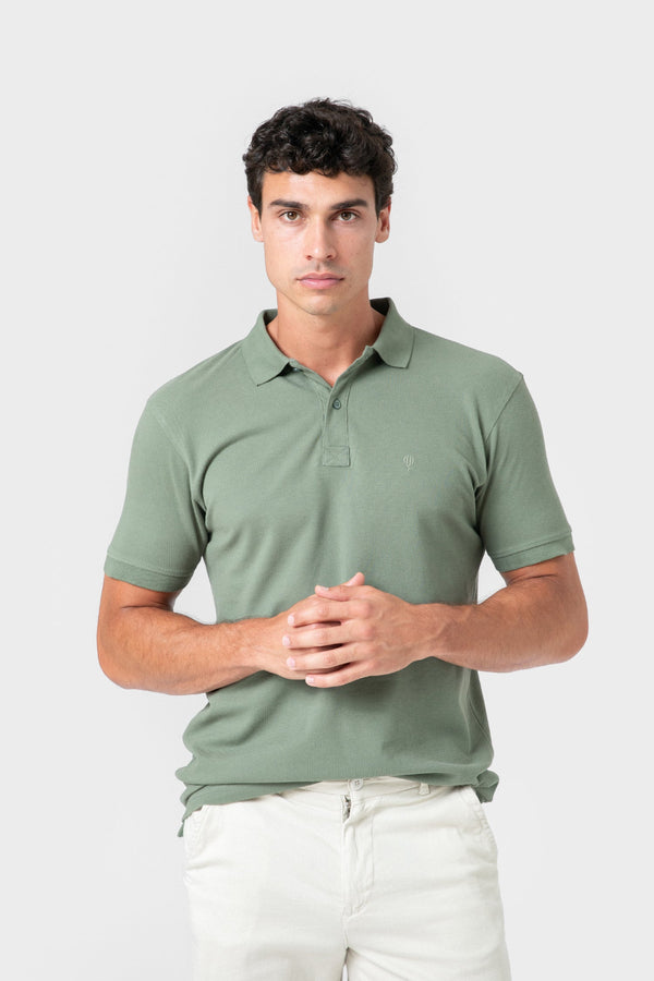 POLO BÁSICO REGULAR FIT VERDE