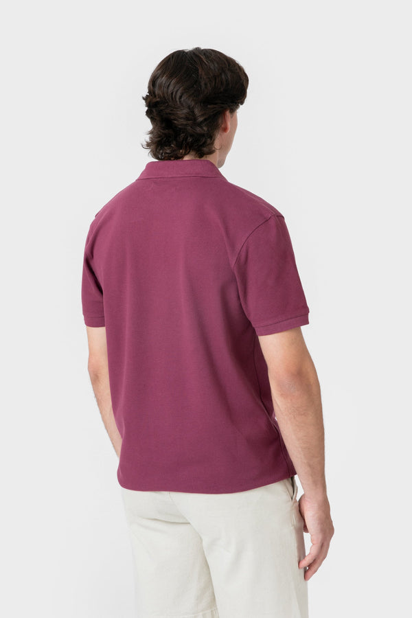 POLO BÁSICO REGULAR FIT BURDEOS