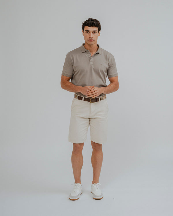 POLO BÁSICO REGULAR FIT MARRÓN