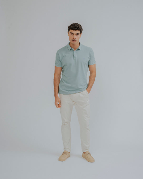 POLO BÁSICO REGULAR FIT VERDE
