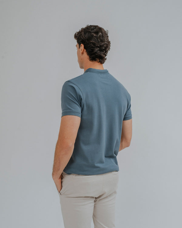 POLO BÁSICO CUELLO MAO VERDE