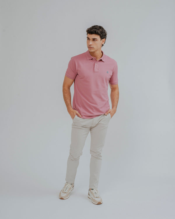 POLO BÁSICO COMFORT ROSA
