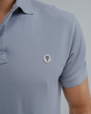 POLO BÁSICO COMFORT CELESTE