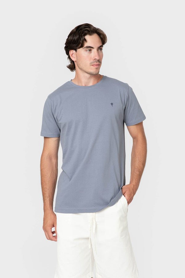 CAMISETA BÁSICA CELESTE