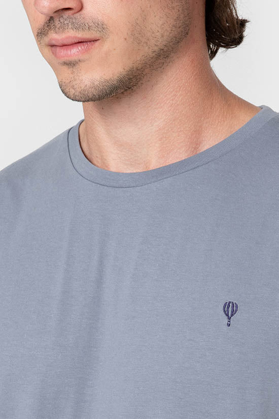 CAMISETA BÁSICA CELESTE