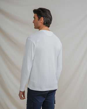 CAMISETA MANGA LARGA CUADRILLÉ BLANCA