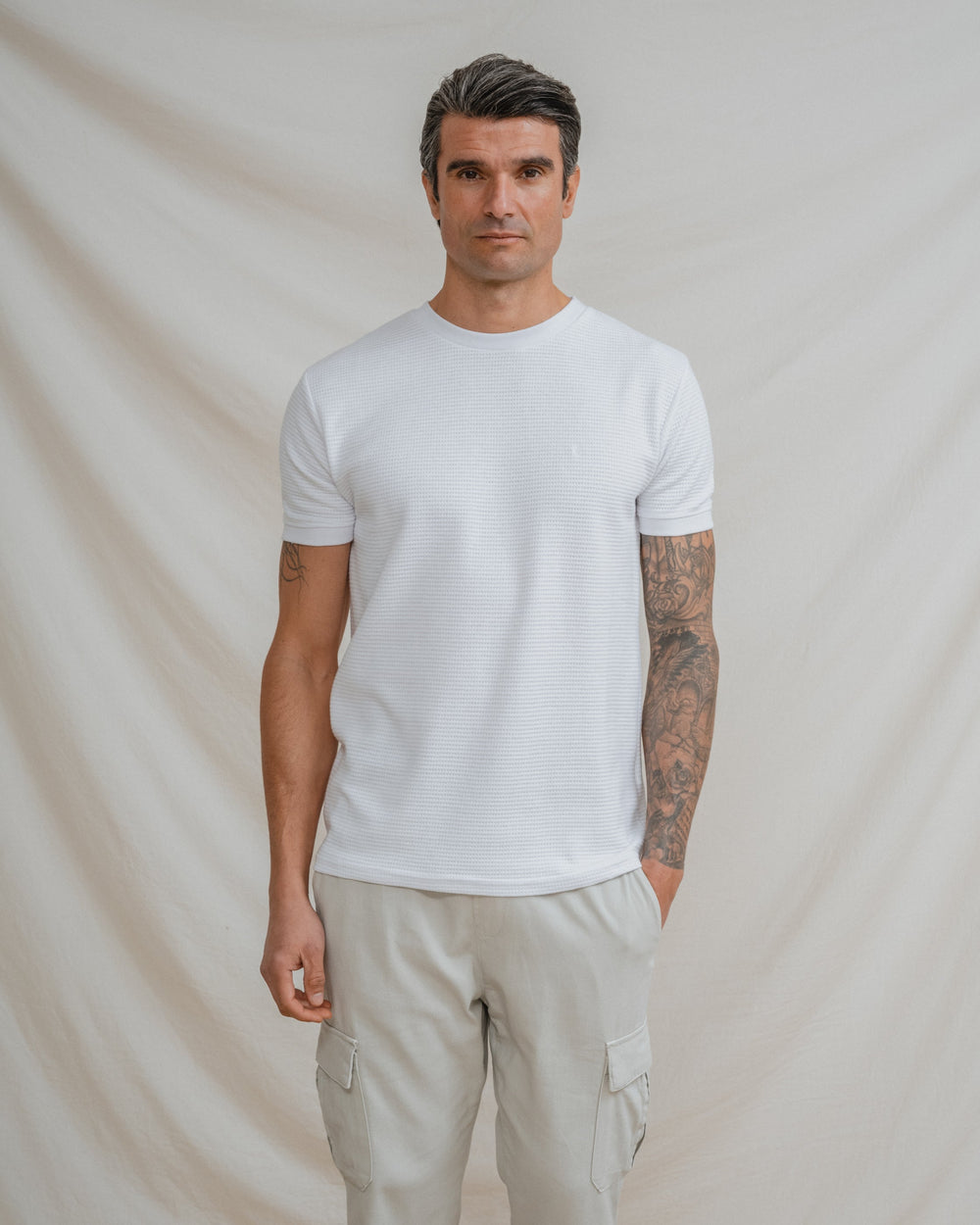 CAMISETA ESTRUCTURA BLANCA