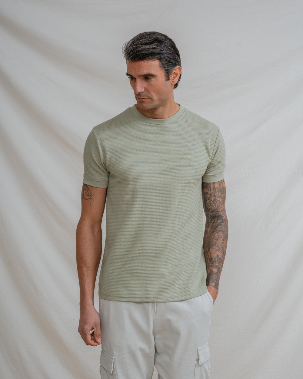 CAMISETA ESTRUCTURA VERDE