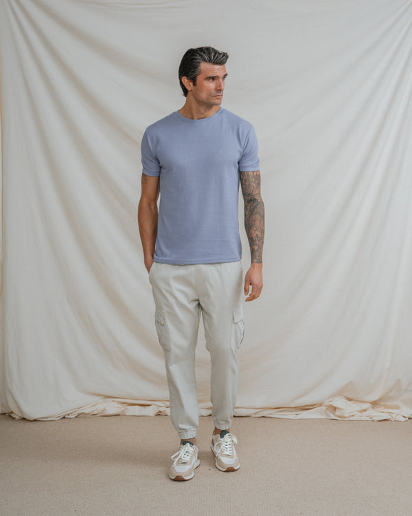 CAMISETA ESTRUCTURA CELESTE