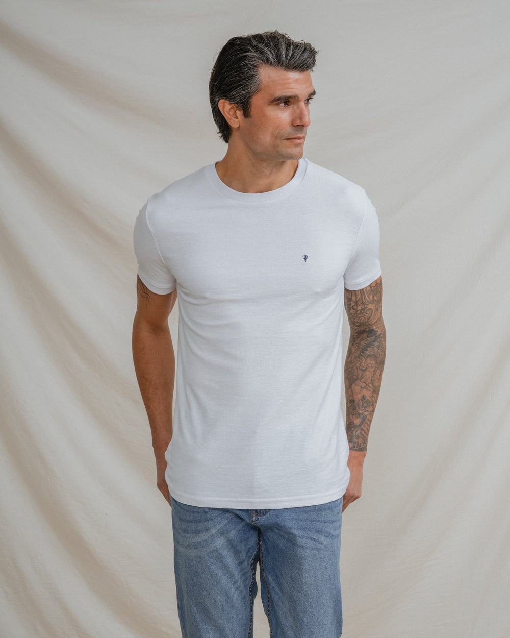 CAMISETA TEXTURA BLANCA